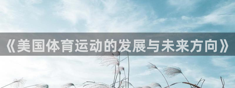 球客岛：《美国体育运动的发展与未来方向》